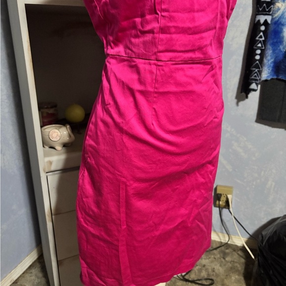 ALFRED SUNG Vibrant Pink Midi Dress - Picture 4 of 12